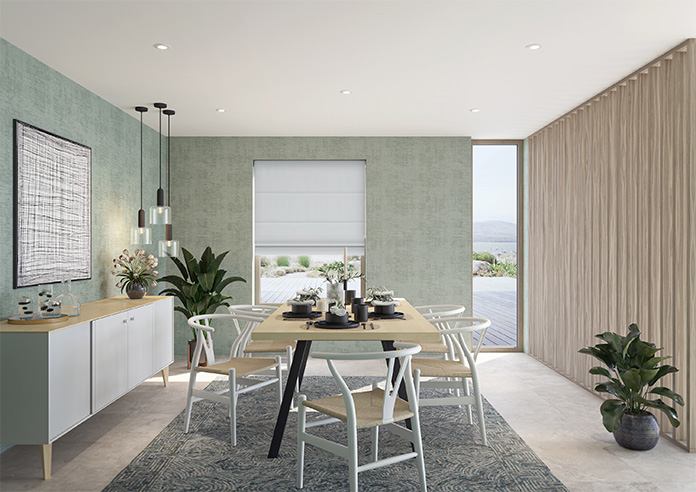 Menton, Signal Grey - Roman Blind - Image 8